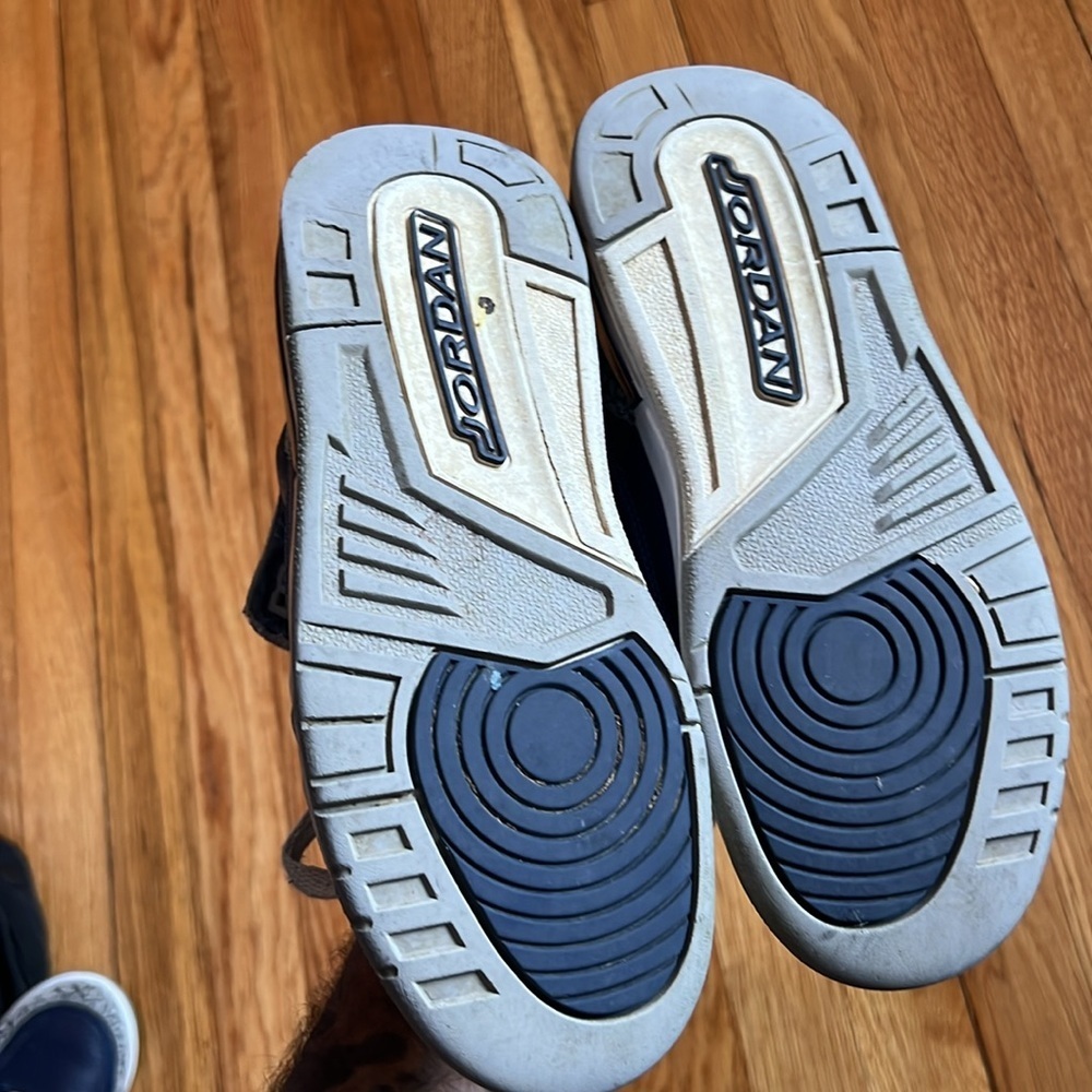 Nike air Jordan 3 Georgetown blue 5Y very worn - Picture 9 of 10